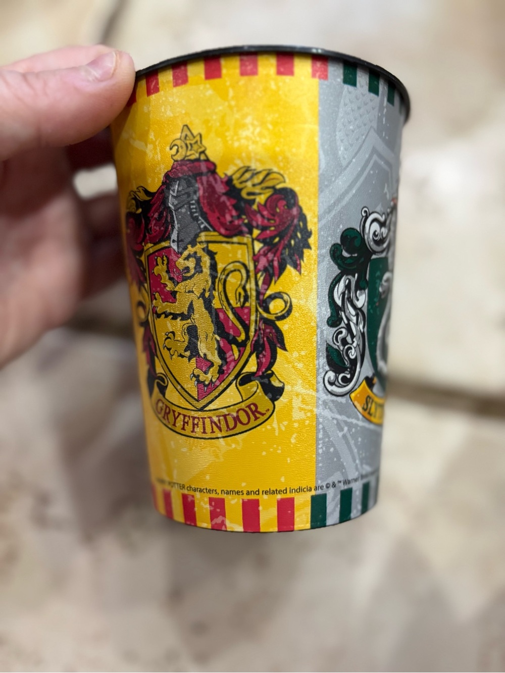 Gryffindor Themed Disposable Party Cup - Yellow Crest Design